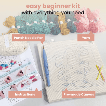 Punch Needle Kit with Threads