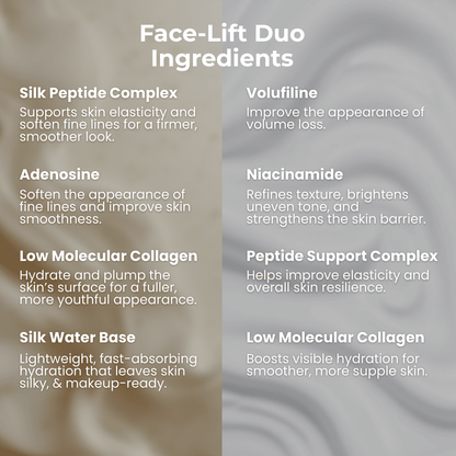 Korean Silk Collagen & Peptide Face-Lift Duo